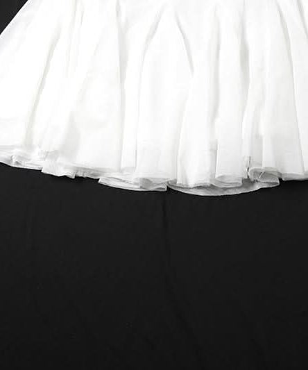 Fall Chic: Black Lace Trim Mesh Mini Skirt - A-Line Flounce for Women