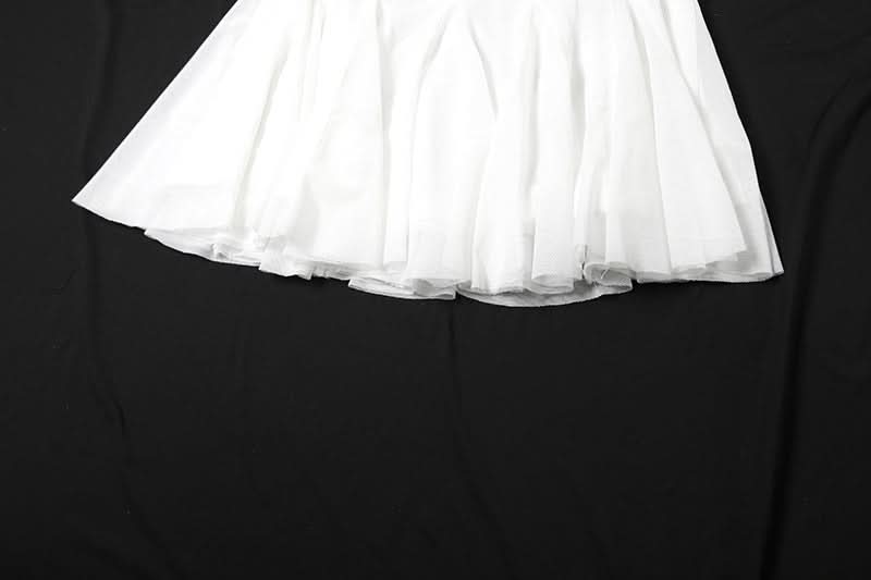 Fall Chic: Black Lace Trim Mesh Mini Skirt - A-Line Flounce for Women