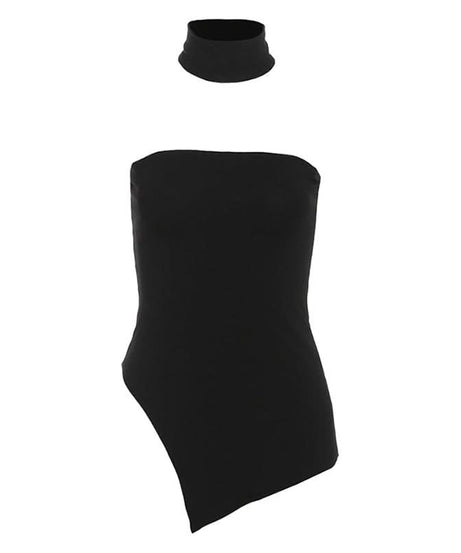 Elevate Your Fall Style: Chic Asymmetrical Backless Tube Top