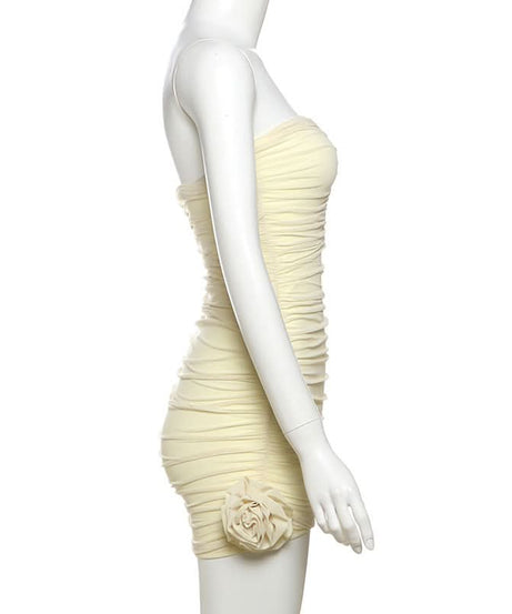 Effortless Glamour: Ruched Keyhole Bodycon Mini Dress for Fall Evenings & Holiday Parties