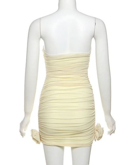 Effortless Glamour: Ruched Keyhole Bodycon Mini Dress for Fall Evenings & Holiday Parties