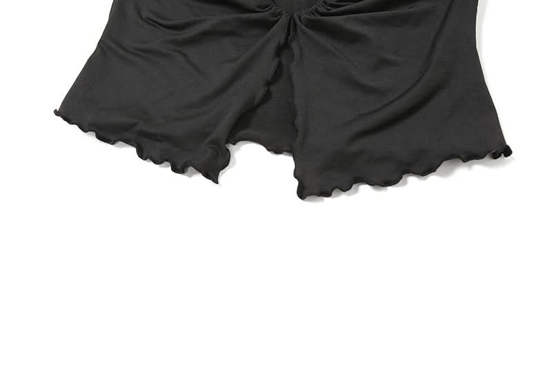 Sultry O-Ring Halter Cutout Crop Top - Y2K Fall Night Out Statement Piece