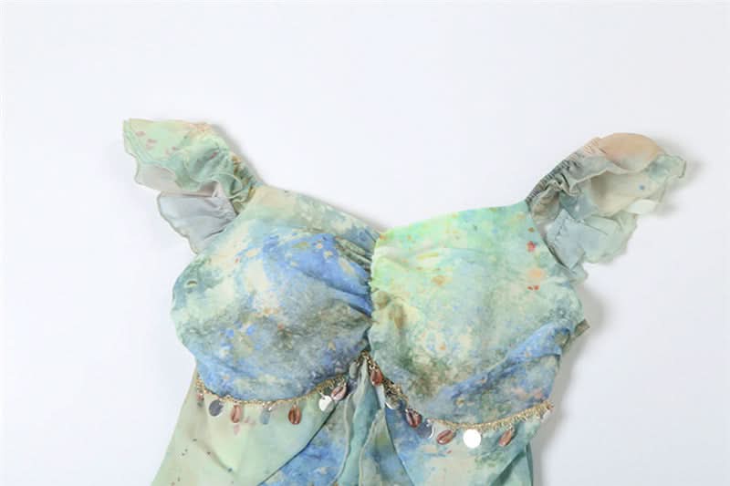 Artistic Oasis Flowy Midi Dress - Your Chic Escape & Resort Wear Essential