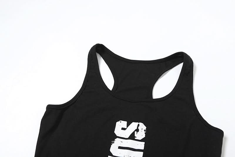 Edgy 'SUPH SUPH' Graphic Racerback Bodysuit | High-Cut & Trendy Fall Layering Essential