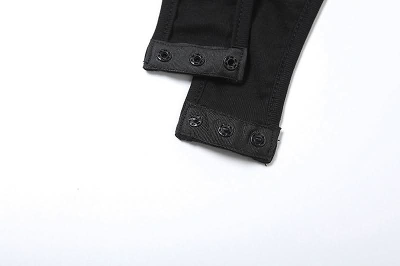 Edgy 'SUPH SUPH' Graphic Racerback Bodysuit | High-Cut & Trendy Fall Layering Essential