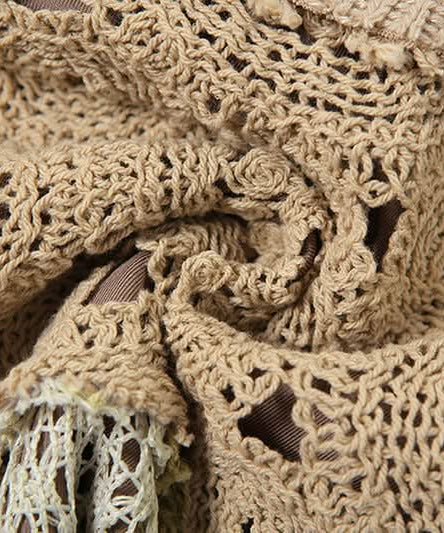 Boho Chic Asymmetrical Crochet Knit Mini Skirt - Fall Festival Grunge Style