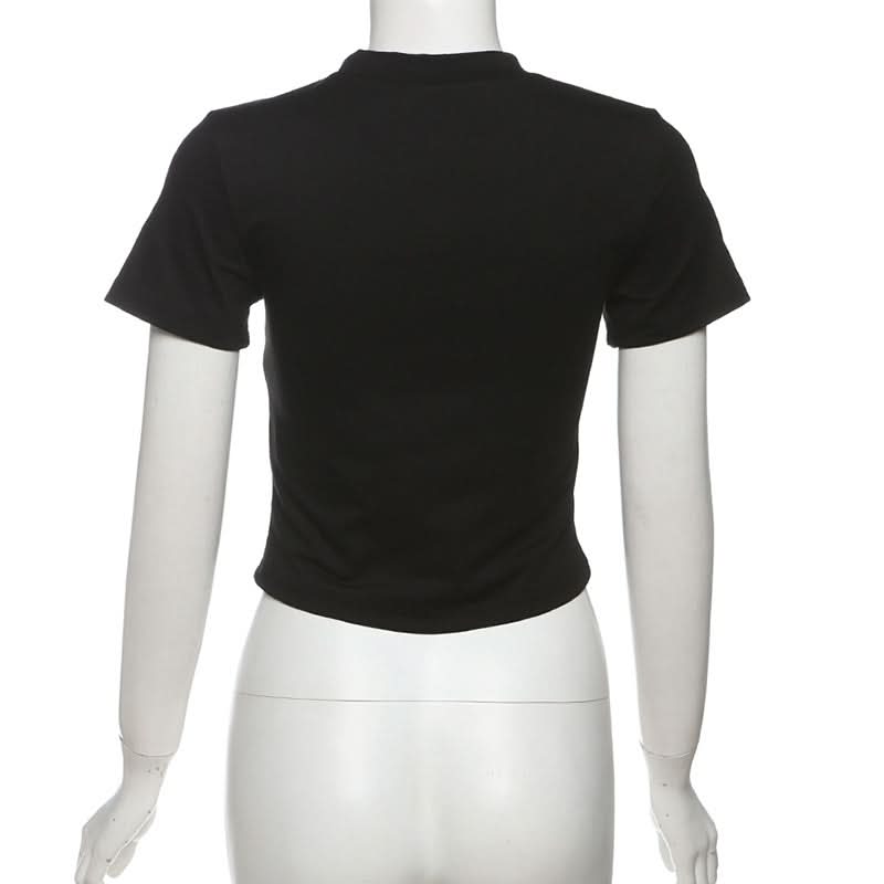 Fall Y2K SUPERBOY 11 Rhinestone Crop Top - Women's Sparkling Gameday Tee