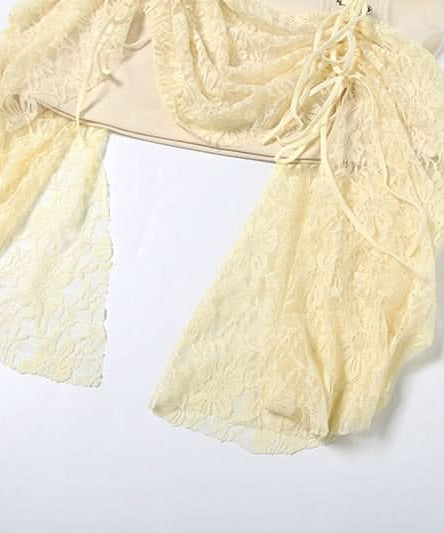 Autumn Dream Lace-Up Corset Mini Skirt - Chic Ruched Lace Overlay for Fall Nights