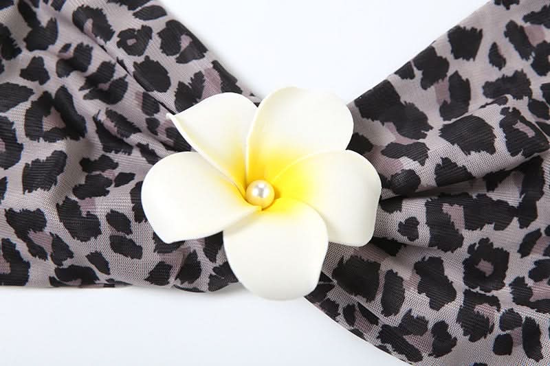 Chic Wild Bloom Leopard Print Strapless Bandeau Bikini Top – Your Fall & Winter Getaway Essential