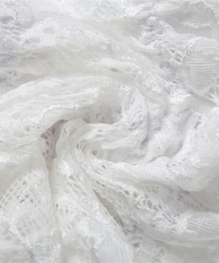 Chic White Lace Asymmetrical Mini Skirt | Ruched Ruffle Hem for Autumn Style