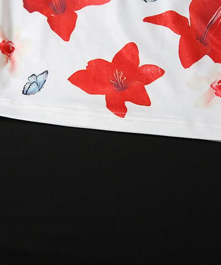 Forever 18 Floral Tube Top | Y2K Crop Top | Versatile Fall Layering & Vacation Style