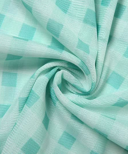 Chic Mint Gingham Off-Shoulder Top with 3D Rose & Cascading Ruffle – Your Fall Vacation & Resort Essential