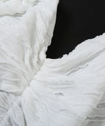 Chic White Ruched Asymmetrical Mini Dress | Fall Party & Holiday Glam Ready