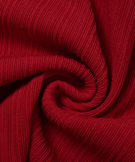 Autumn Chic: Red Ribbed Halter Tank & Gingham Bralette 2-Piece Set - Trendy Fall Layering Top