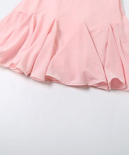 Dreamy Coquette Pink Lace Babydoll Mini Dress - Romantic Bow & Adjustable Straps