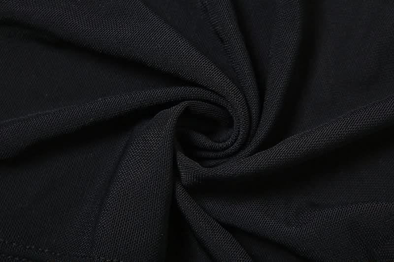 Chic Ruffle Mesh Sleeveless Top - Versatile Black U-Neck Blouse for Fall & Holiday Styling