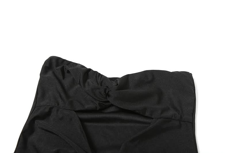 Chic Fall & Holiday Glamour: Strapless Sweetheart Ruched Cutout Maxi Dress