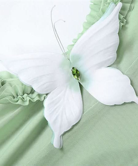 Graceful Mint Green Butterfly Halter Maxi Dress - Perfect for Fall Destination Weddings & Resort Getaways