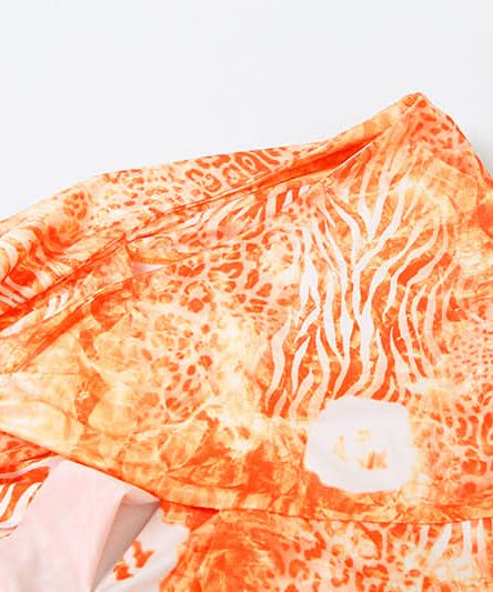 Vibrant Orange One-Shoulder Draped Mini Dress - Fall Party & Tropical Escape Ready