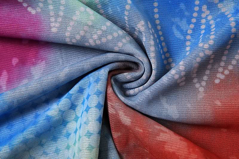 Vibrant Tie-Dye Cutout Ruched Halter Top & Mini Skirt Set - Y2K Party & Vacation Style