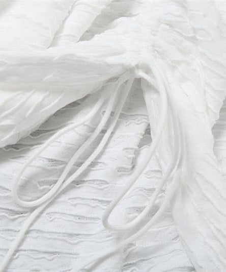 Effortless Chic: White Textured Off-Shoulder Ruched Mini Dress - Perfect for Fall Vacations & Holiday Soirées