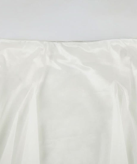 Ethereal White Mesh Maxi Skirt - Elegant 'Winter White' for Fall & Holiday Glam