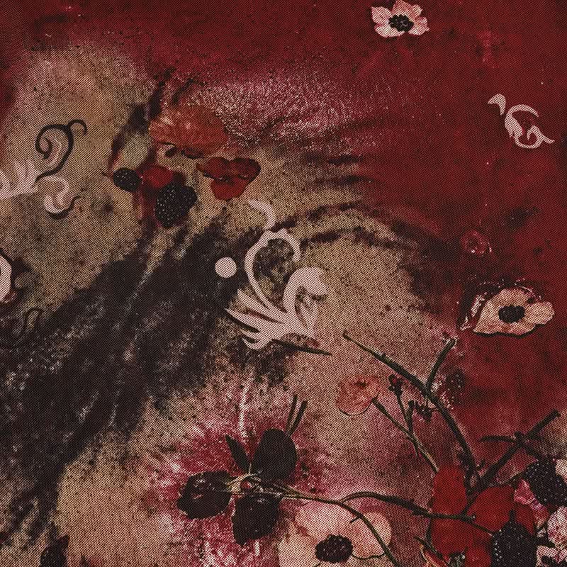 Vintage Bloom Mesh Maxi Skirt - Elegant Fall Floral Style