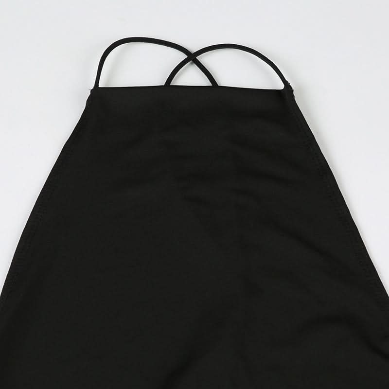 Show-Stopping Black Halter Maxi Dress with Dual High Slits - Your Ultimate Fall & Holiday Event Essential