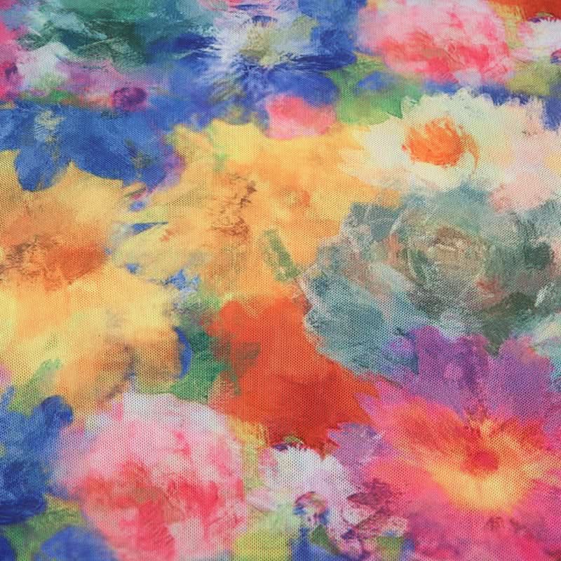 Vibrant Floral Mesh Maxi Skirt - Flowy Boho Chic for Fall & Resort Escapes