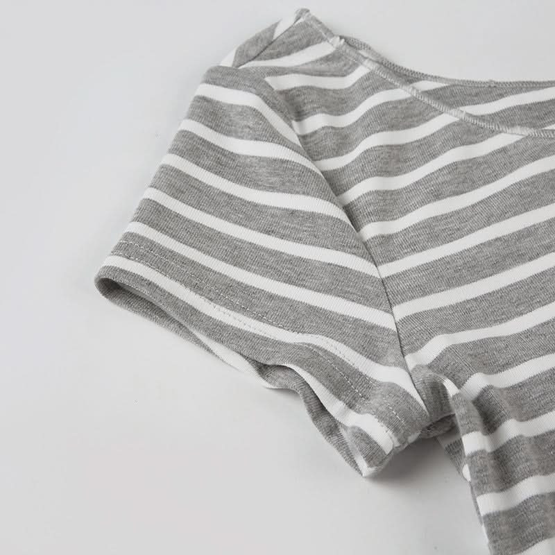 Women's Fall-Ready Striped Off-Shoulder Boat Neck Top - Comfy & Chic