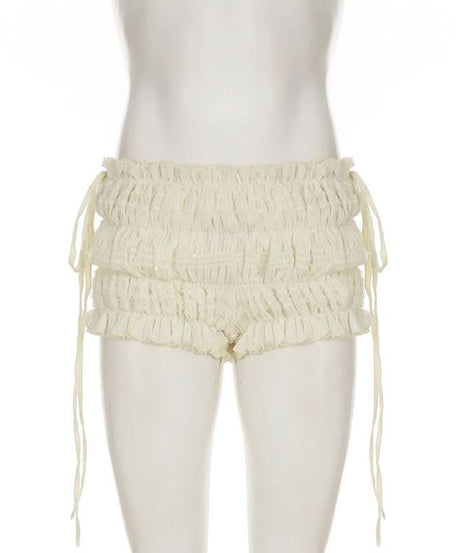 Effortless Chic Ruched Asymmetric Tie-Strap Crop Top - Versatile Fall Style