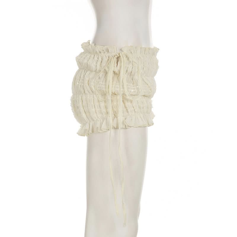 Effortless Chic Ruched Asymmetric Tie-Strap Crop Top - Versatile Fall Style