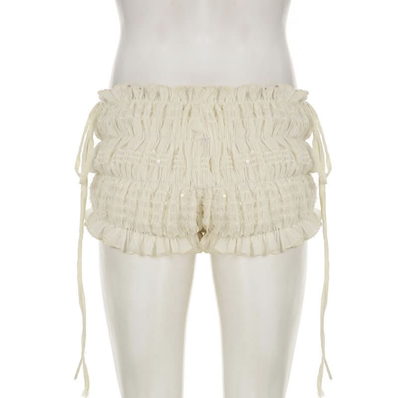 Effortless Chic Ruched Asymmetric Tie-Strap Crop Top - Versatile Fall Style