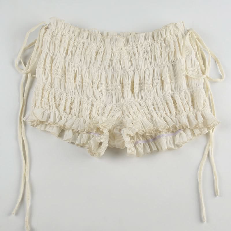 Effortless Chic Ruched Asymmetric Tie-Strap Crop Top - Versatile Fall Style