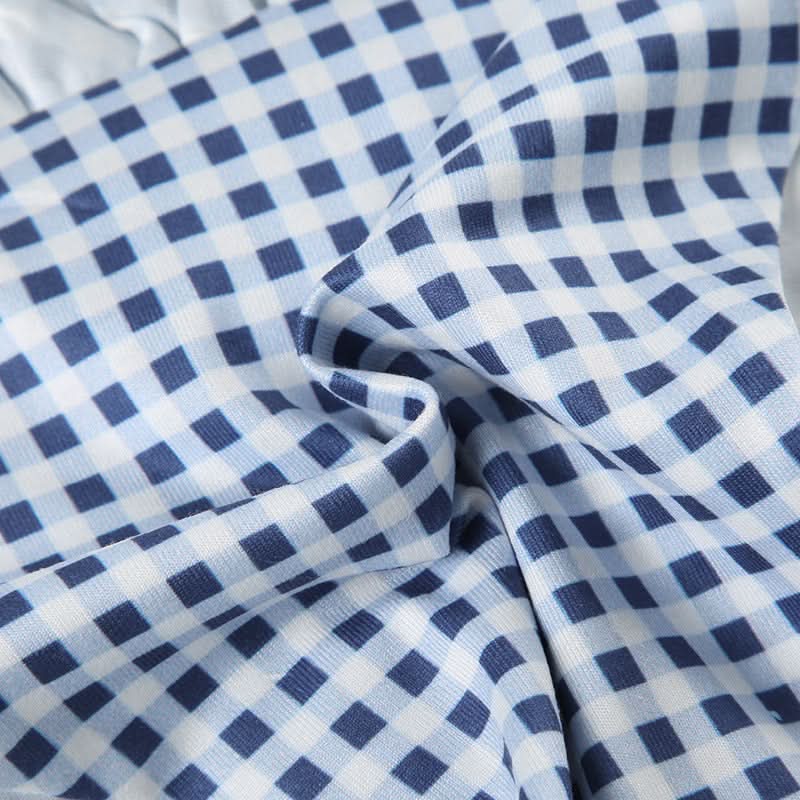 Retro Chic Gingham Ruffle Halter Bikini Set - Your Must-Have for Winter Escapes & Next Summer