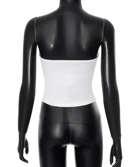 Chic Bow Detail Strapless Top - Your American Fall Style Essential