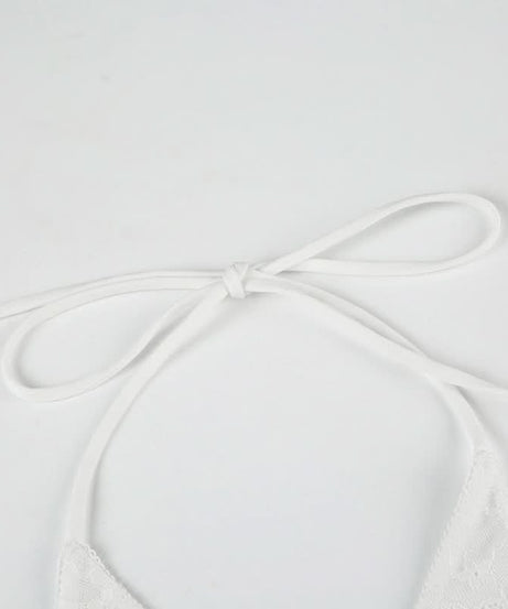 Chic White Lace-Up Halter Top - Trendy Corset Style for Fall & Halloween