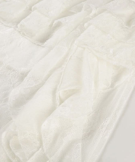 Ethereal Lace Two-Piece Set: Bell Sleeve Tie-Front Top & Ruffle Maxi Skirt – Perfect for Fall Getaways & Bridal Chic