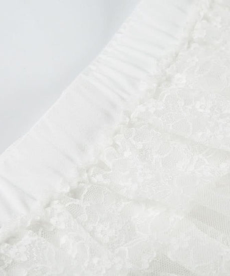 Playful White Lace Tiered Ruffle Mini Skort – Your Go-To for Fall Parties & Costumes!