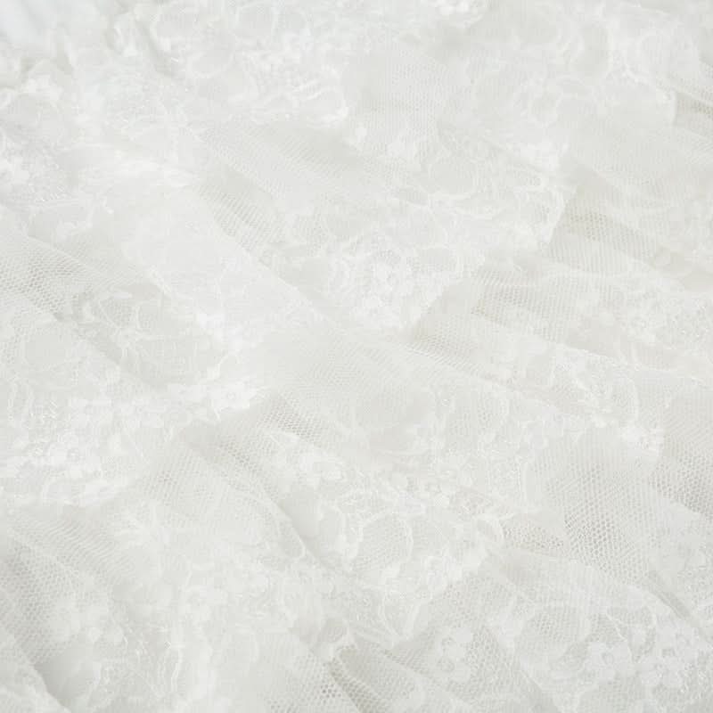 Playful White Lace Tiered Ruffle Mini Skort – Your Go-To for Fall Parties & Costumes!