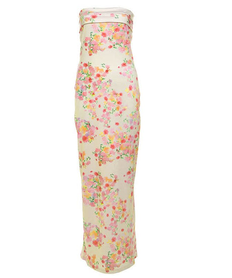 Chic Floral Strapless Maxi Dress - Your Resort & Spring Getaway Essential