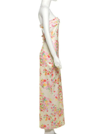 Chic Floral Strapless Maxi Dress - Your Resort & Spring Getaway Essential