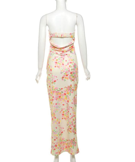 Chic Floral Strapless Maxi Dress - Your Resort & Spring Getaway Essential