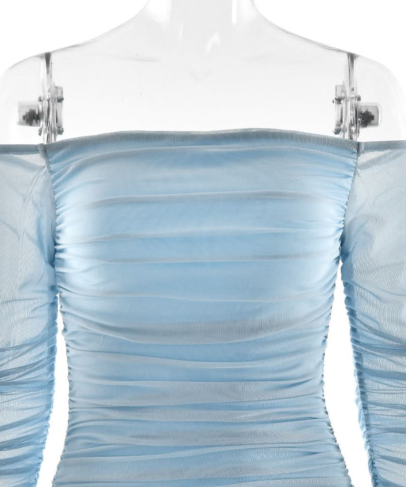 Effortless Elegance Off-Shoulder Ruched Maxi Dress - Your Chic Choice for Fall & Holiday Events