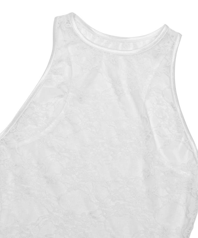 Radiant Yellow Lace Halter Maxi Cover-Up Dress - Your Sheer Resort & Vacation Essential