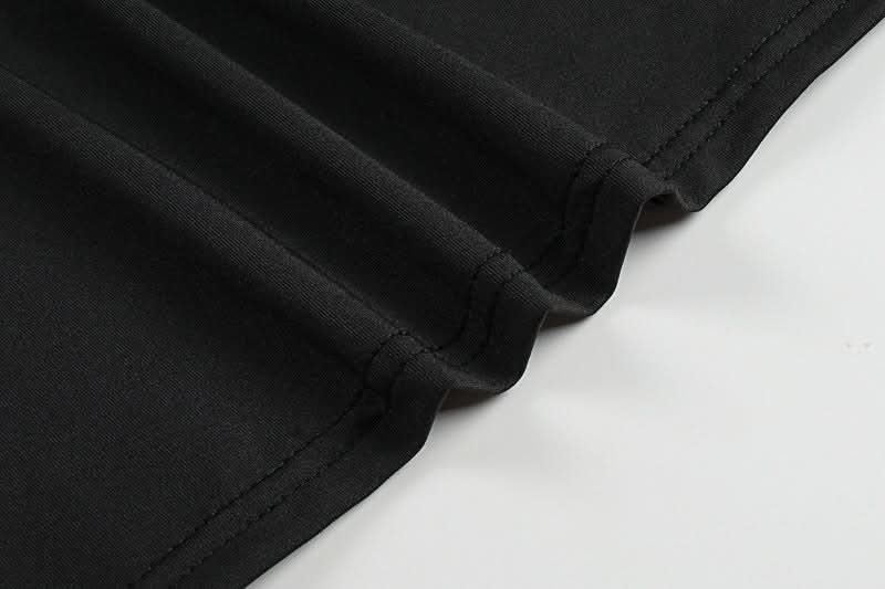 Elegant Black Ruffle Maxi Dress with Sheer Draped Accents | Fall & Holiday Party Ready