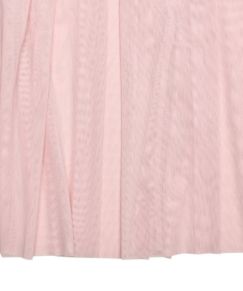 Blush Pink Off-Shoulder Mesh Maxi Dress - Enchanting Fall Gala & Holiday Party Gown