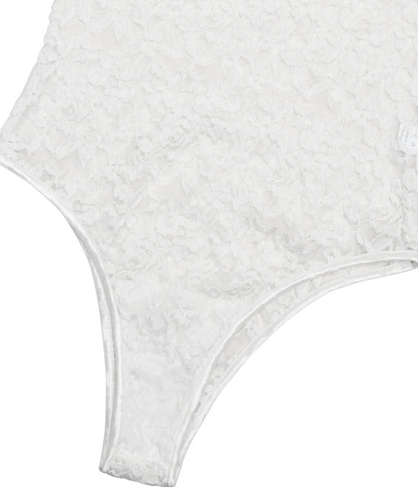 Fall Romance: Chic Burgundy Lace Bodysuit - Keyhole Short Sleeve & Scalloped Detail