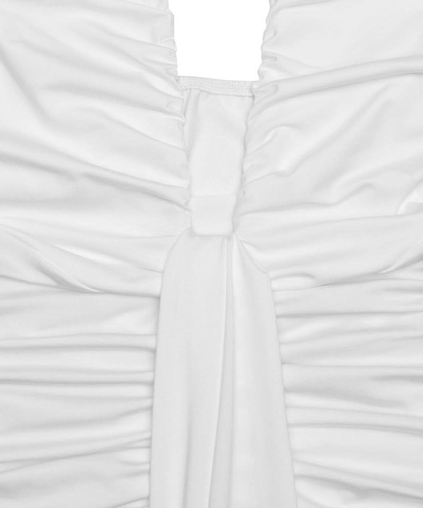 Timeless Black Halter Deep V Ruched Maxi Gown | Fall Gala & Holiday Party Glamour