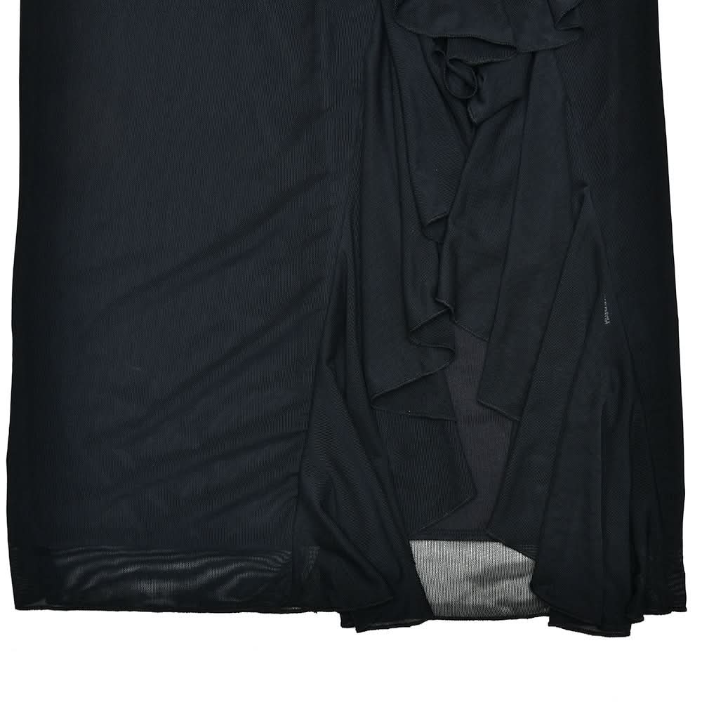 Elegant Black One-Shoulder Ruffle Maxi Gown - Your Fall & Holiday Event Showstopper